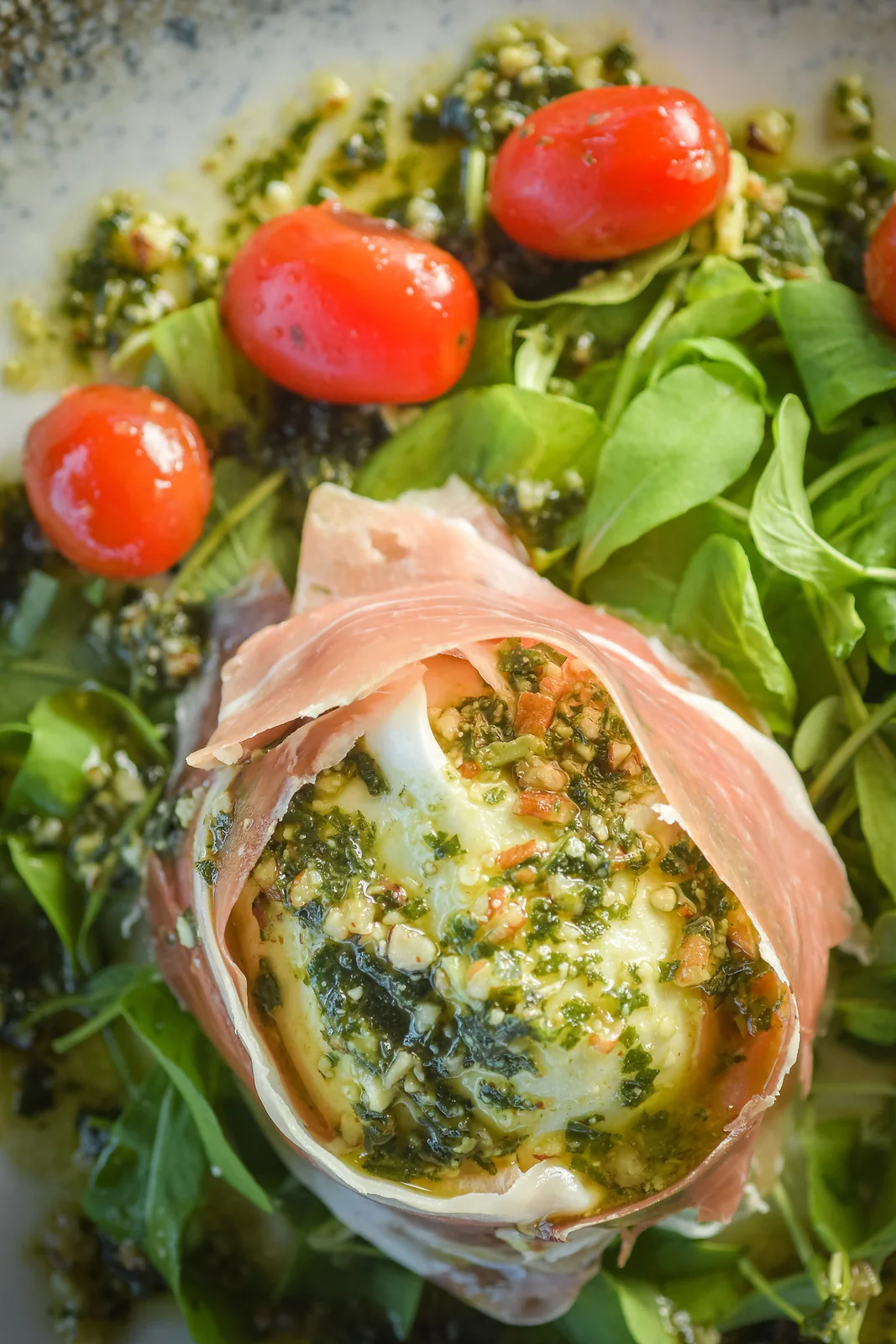Burrata ao parma