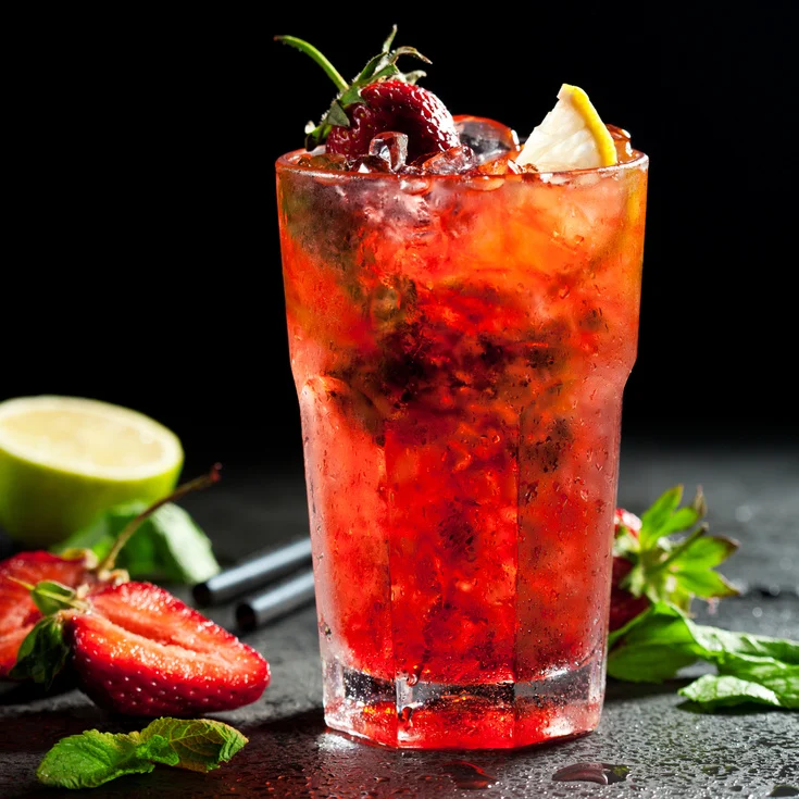 Strawberry soda